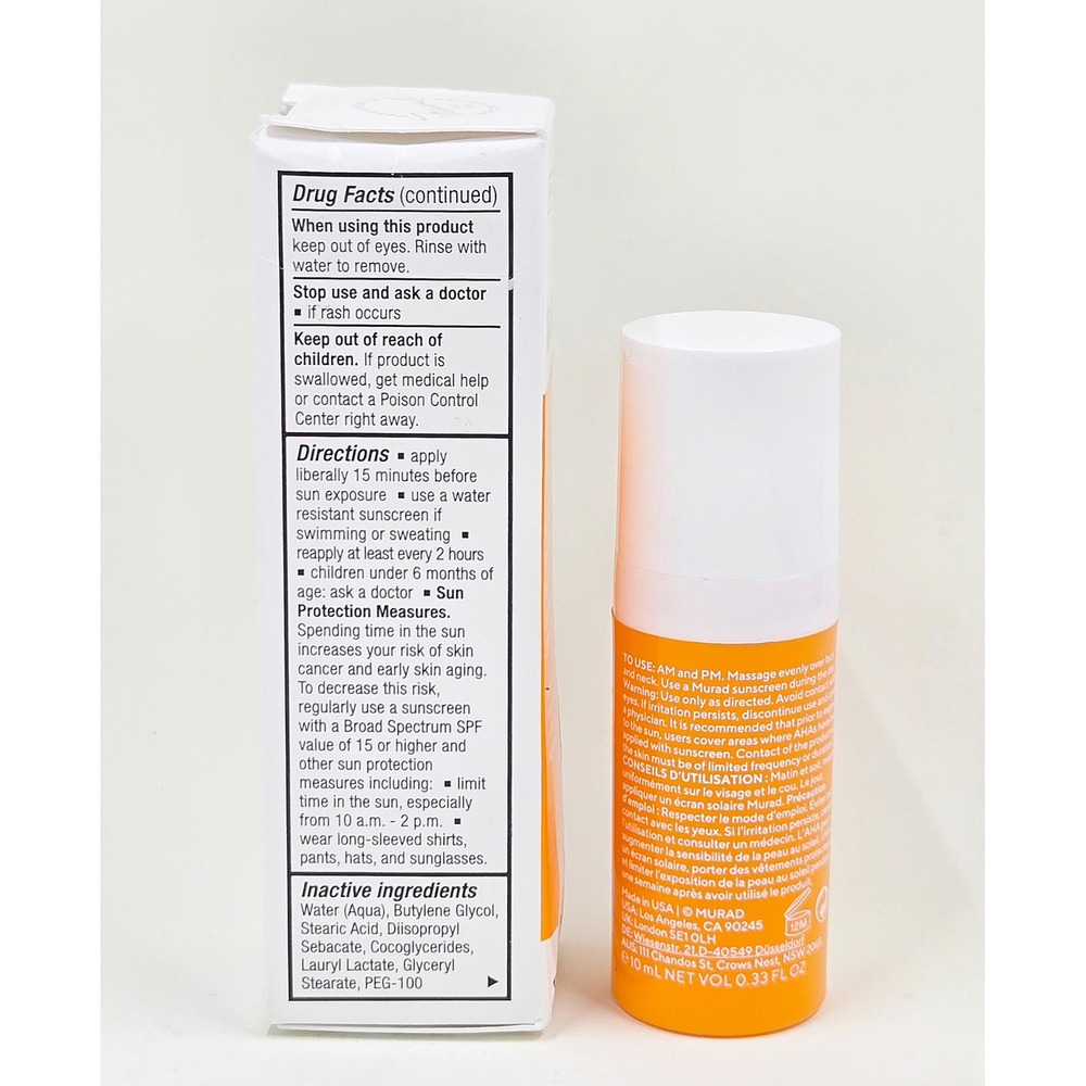Murad Environmental Shield Skincare Set Unisex 0.8oz/0.33oz SPF 30 Vitamin C - Picture 2 of 5